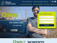 Tablet Screenshot of mainecreditunions.org